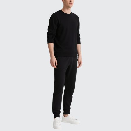 black-mens-joggers-classic-fit-for-sports-leisure