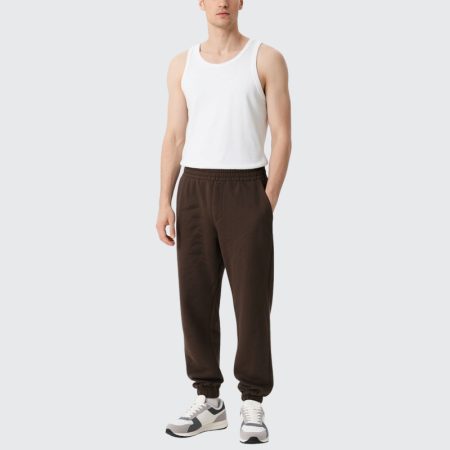 brown-mens-jogger-pants-relaxed-fit-with-elastic-waistband