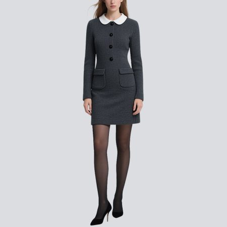baby-collar-retro-formal-knitted-dress