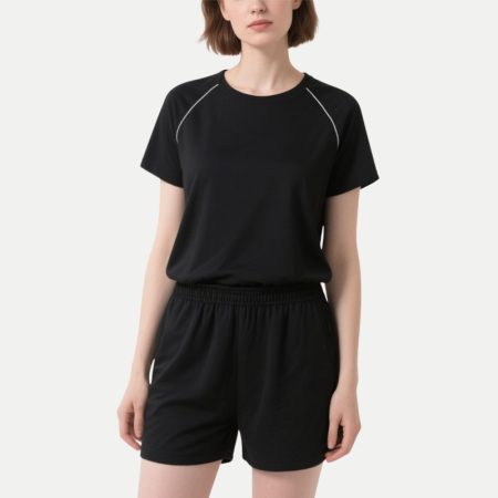 black-performance-tee-shorts-set-womens-summer-activewear