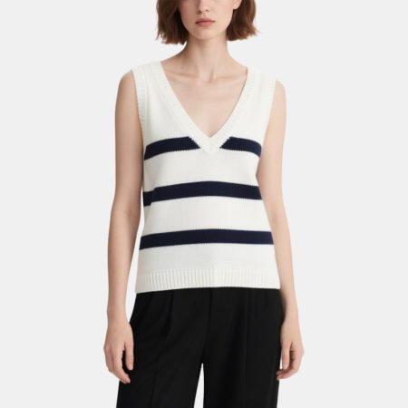 classic-striped-v-neck-womens-knitted-vest