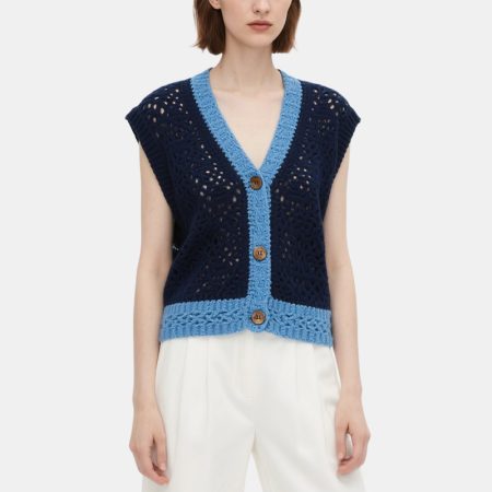 womens-knitted-vest-with-hand-crocheted-contrasting-cardigan